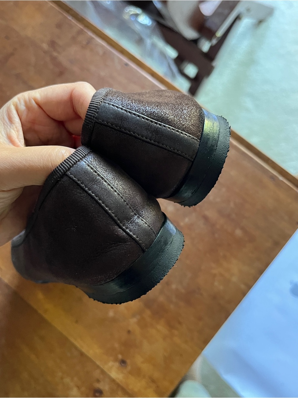 Chanel Brown suede Cap-Toe Bow Ballet Flats - Picture 3 of 11